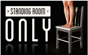 Standing Room Only, a temporary exhibit featuring an installation of chair sculptures by Parkland College 3D Design students